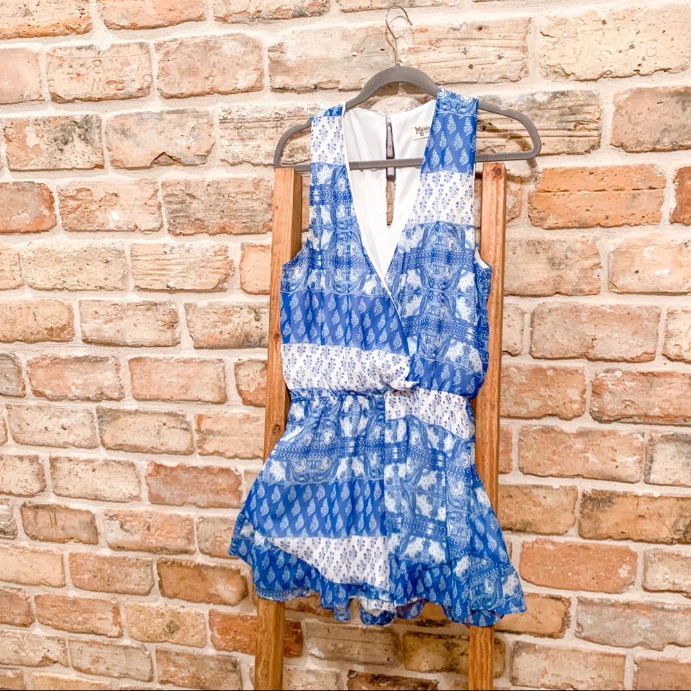 RiRi Romper • Blue&White • Medium